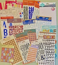 HUGE PRICE DROP Alphabet Packs Sets Lots Sticko, Recollections, Etc #2