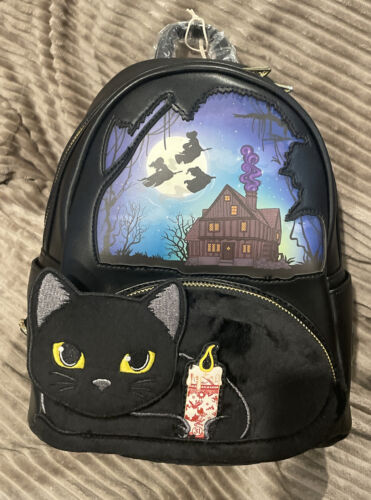 Loungefly Disney Hocus Pocus Binx Pocket Mini Backpack - Picture 1 of 5