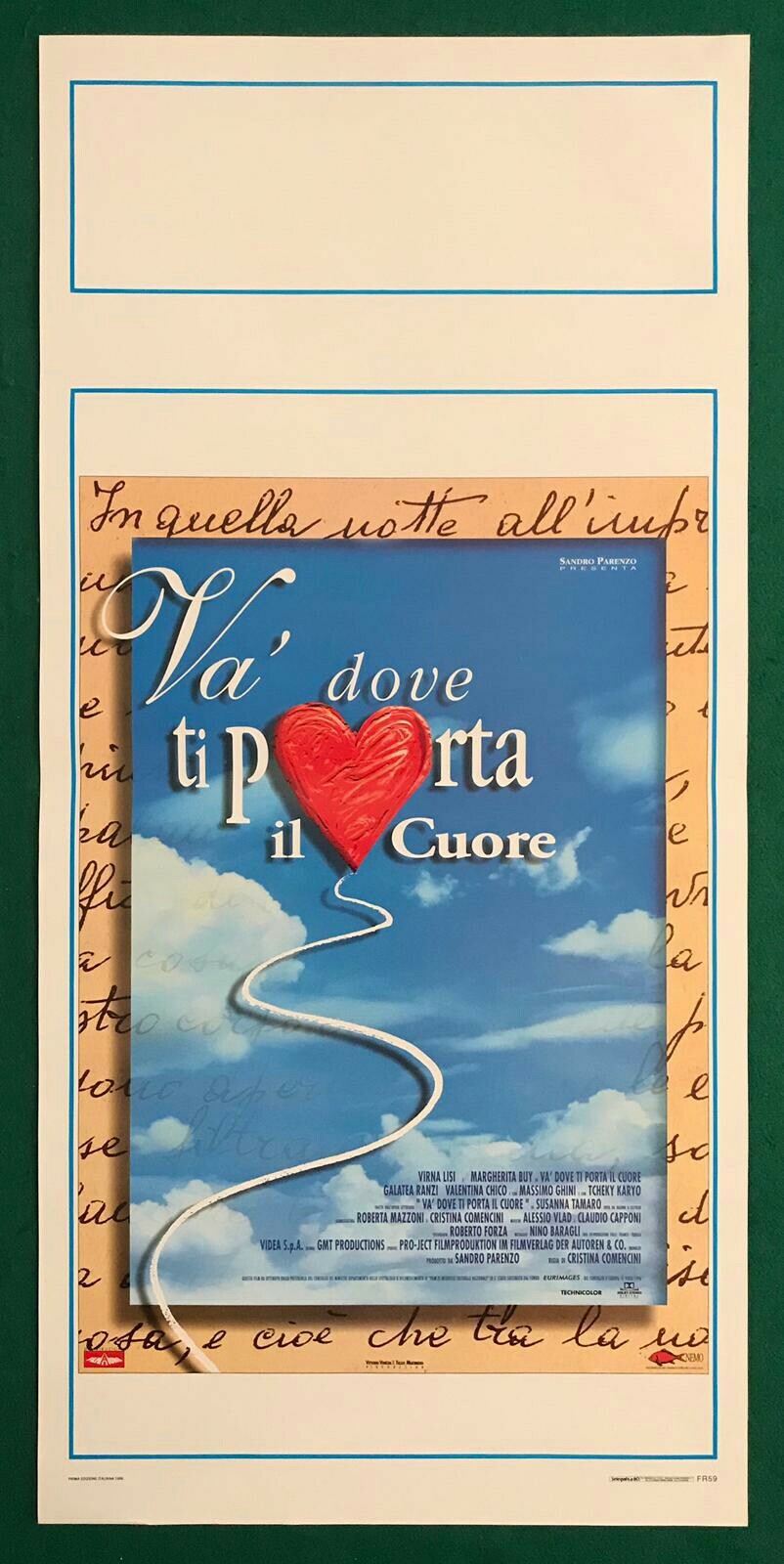 Locandina di Va' dove ti porta il cuore (1996)