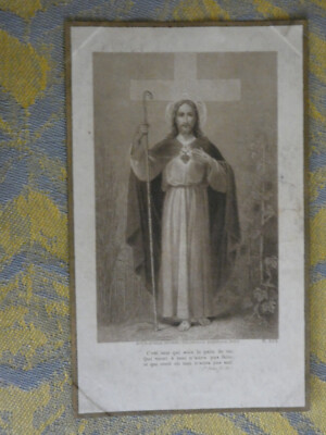 Pious image it's me who follows the bread of life letaille pl 903