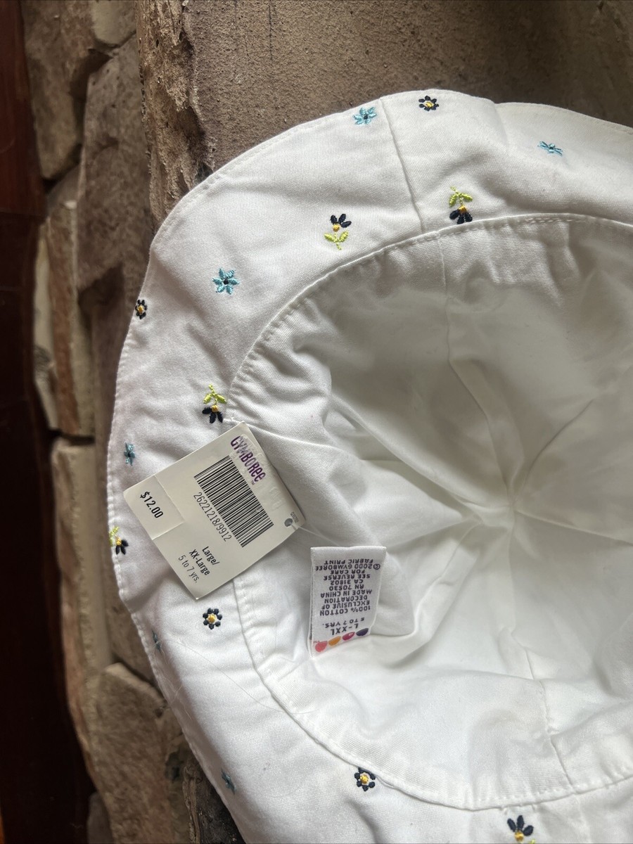 その他 Y Gymboree Y2K Nautical Hat NWT Girl L/XXL 5-7 Yrs Bucket Sun