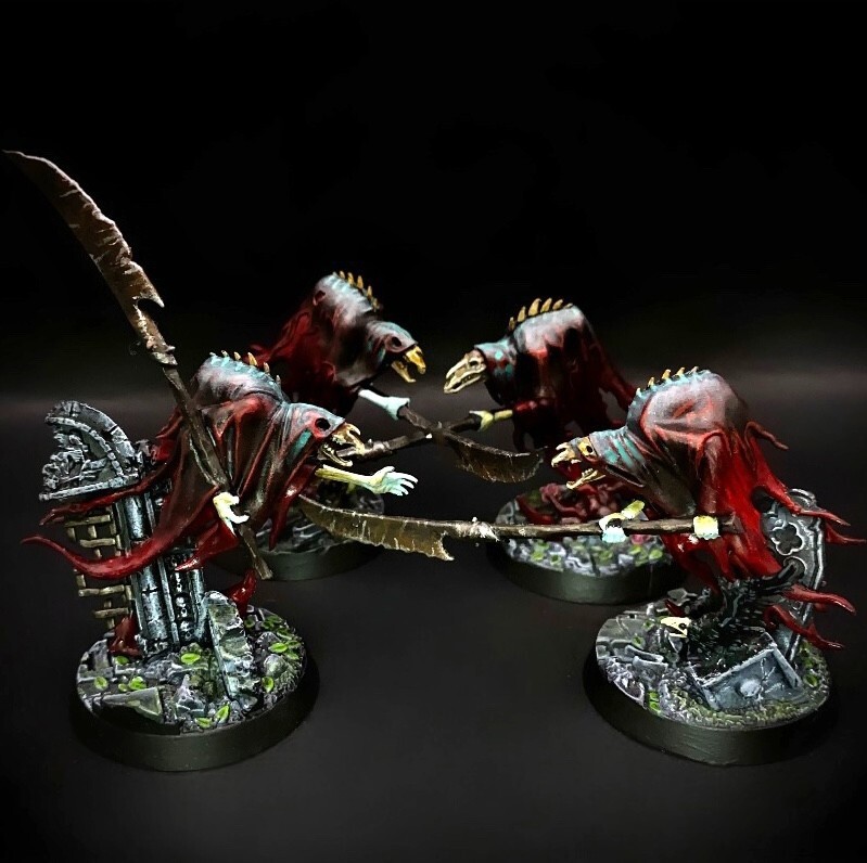 Glaivewraith miniature peinte Nighthaunt pour soirée jeu Warhammer