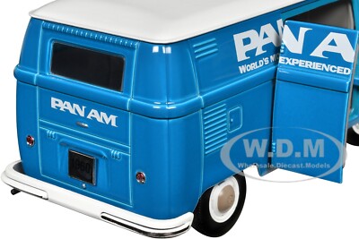 1:24 1960 Volkswagen Delivery Van 【パンナム】 M2 Machines 1960 VW Delivery Van Pan Am Turquoise, White Top