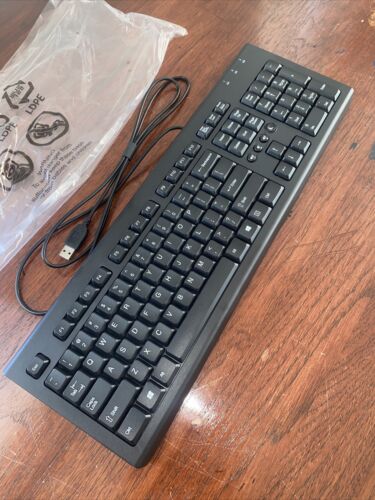 New HP Wired USB Black US Keyboard- Model SK-2086 - Picture 1 of 10