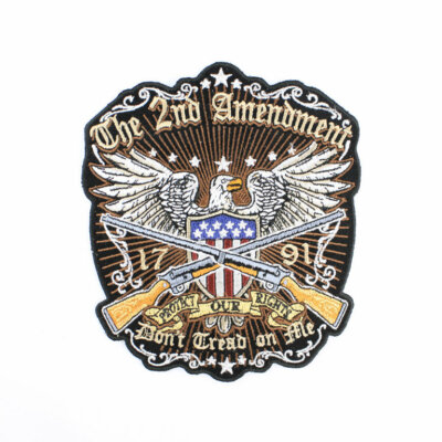Biker Chopper 2nd Amendment Eagle Adler Rifle USA Aufbügler Aufnäher Patch NEU