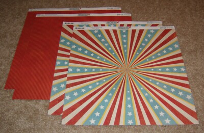 Bo Bunny Double-Sided Paper(4) ~ Firecracker ......Firecracker Honor