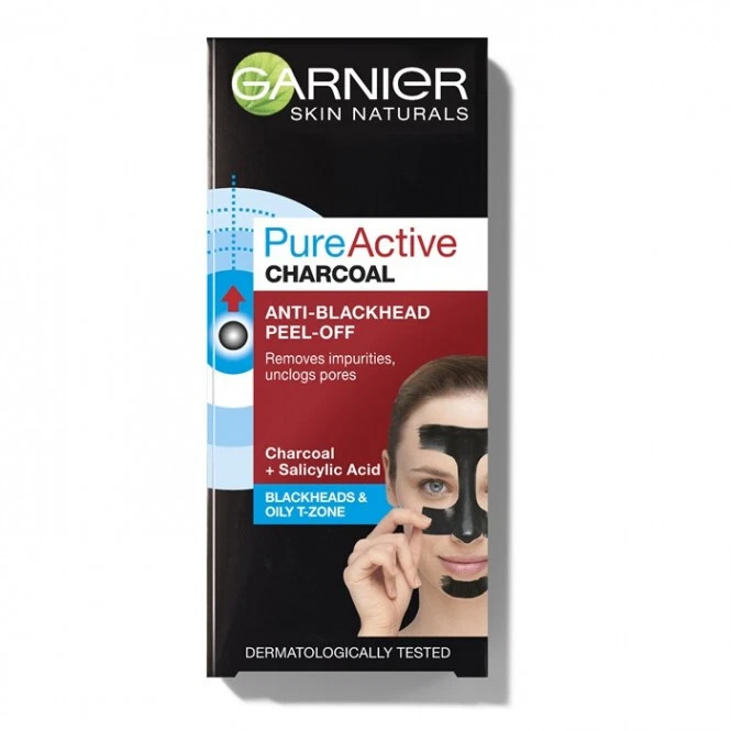 Mascarilla facial exfoliante anti espinillas carbón activo puro Garnier 50 ml Foto 3 de 3