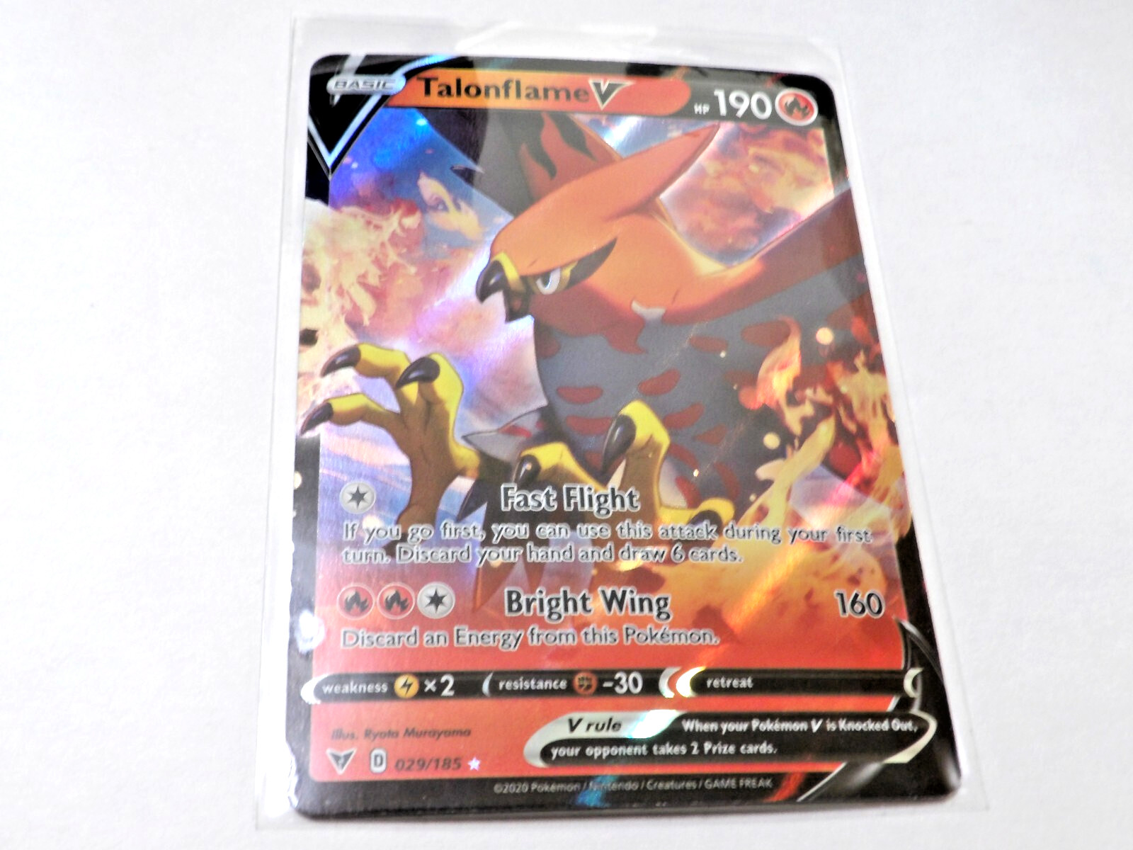 Pokemon Vivid Voltage Talonflame V #029/185 NM