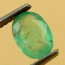 100 Natural Green Emerald Zambian 8x5 MM Oval Shape Cut Loose Gemstone 1.20 Cts