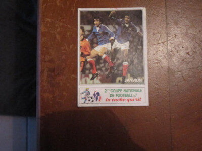 Carte équipe De France 1982 – Don Balon Platini, Janvion, Six – Collection Vintage