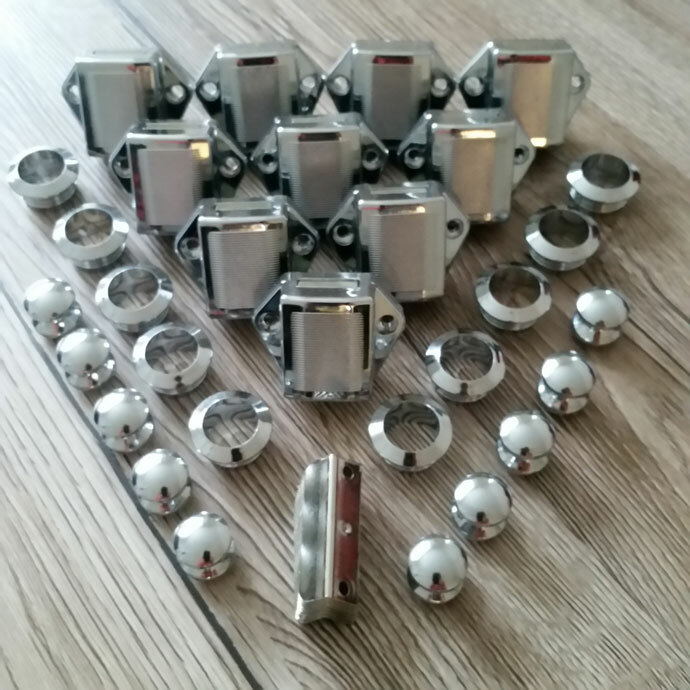 10 X CHROME EFFECT MINI PUSH LOCK FOR CAMPERVAN MOTORHOME CARAVAN DOOR