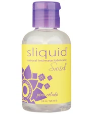 Sliquid Naturals Swirl Water Based Lubricant Pina Colada 4.2 Oz