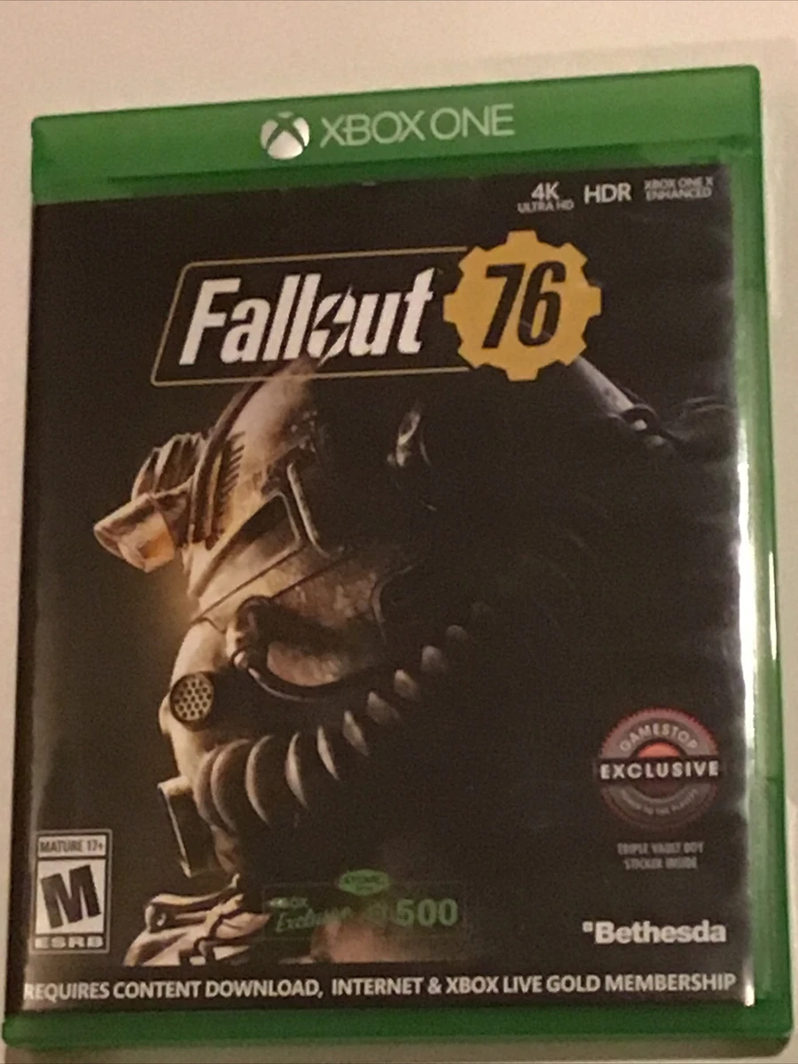 Fallout 76 Xbox One Gamestop Exclusive Sticker Tested Working Great