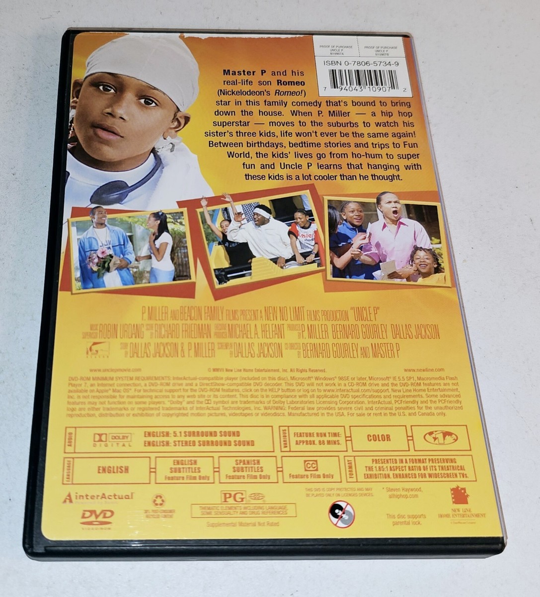UNCLE P (DVD, 2007) Master P, Romeo, Cheech Marin 794043109072|
