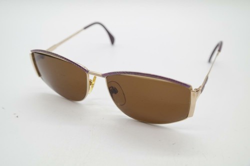 Gafas de sol vintage Silhouette 6092/20 dorado violeta ovaladas gafas de sol gafas nuevas de stock - Imagen 3 de 6