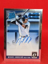 2018 Panini Donruss Optic Miguel Andujar Rated Rookie Auto New York Yankees