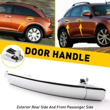 1x Front Passenger Side Exterior Outside Door Handle for 2008-2013 NISSAN ROGUE