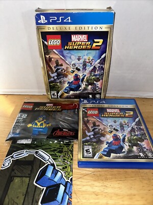 Lego Marvel Super Heroes PS4 Deluxe Edition CIB With Mini