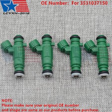 4PCS Fuel Injectors 3531037150 fit Hyundai Accent 1.6L L4 2006-2011 FJ989 TR USA
