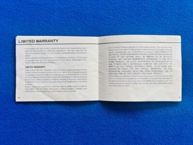 Bomberman NES Nintendo Manual + Promo Hudson Soft Insert w/ Manual Protector Bag