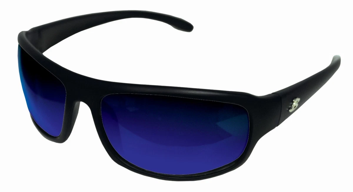 Bimini Bay Polarized Sunglasses MB BB7SB Smoke Blue Lens Fishing Beach Outdoors