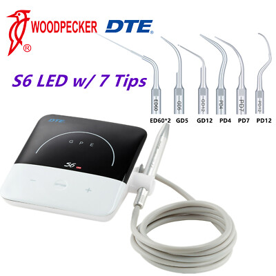 #ad #ad Woodpecker DTE S6 LED Dental Ultrasonic Scaler HD 8L LED Handpiece 7 Piezo Tips $299.99