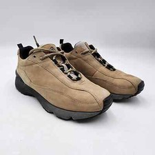 Women's Ecco Receptor Beige Leather Shoes Size 6.5
