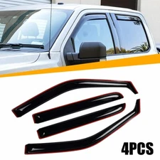 4x Window Visor Shade Vent Wind Rain Deflector for 2015-2024 Ford F150 Crew Cab