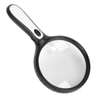 5X/15X Handheld Zoomer Magnifier Reading Magnifying Glass Loupe With 4LED Lights