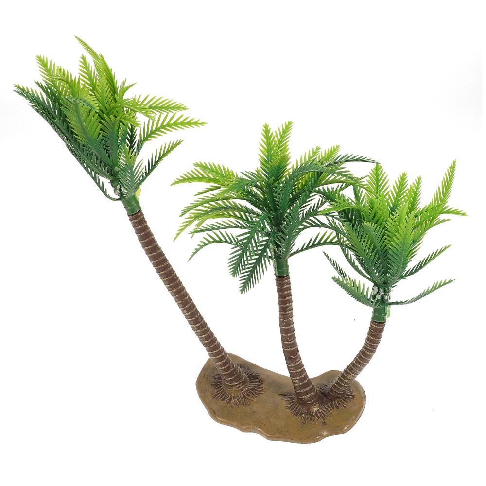 Simulated Coconut Tree Ornaments Small Decorative Plastic Palm Fish Tank