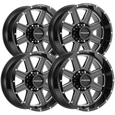 4 Raceline 940m Hostage 22x12 5x150 -44mm Blackmilled Wheels Rims 22 Inch