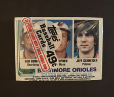 1982 Topps MLB béisbol sellado violonchelo paquete Cal Ripken radiocontrol novato #21 radiocontrol en la parte superior