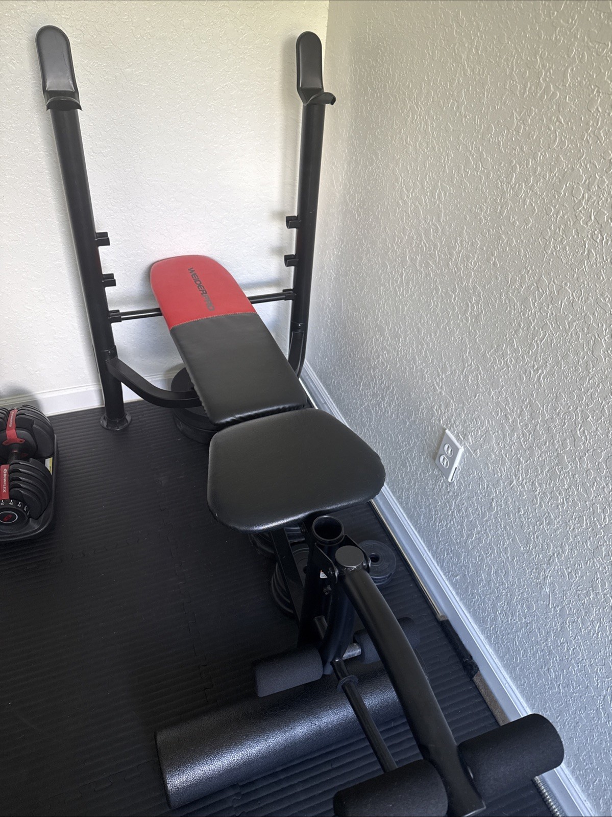 Weider Traditional Flat Weight Workout Exercise Bench ~ Blac