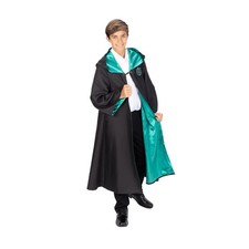 Harry Potter Boys or Girls Premium Hogwarts Slytherin Cosplay Robe, Size L/XL