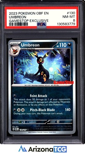 Umbreon graded PSA 8 for sale on eBay
