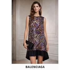 Balenciaga silk dress FR 38/ US M black