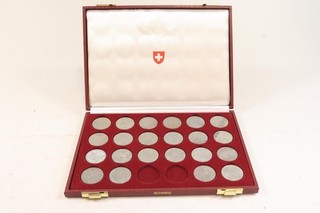 22x Münze 5 Schweizer Franken 19./20.Jhd (IG794)