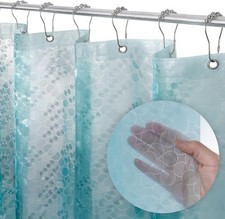 Heavy Duty Waterproof PEVA Shower Curtain Liner Rustproof Magnetic Bottom