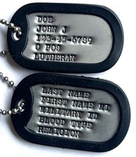 Personalized Military Dog Tags Authentic 18 Letter Lin3