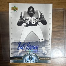 Upper Deck 2005 NFL Legends Bob Brown Legendary Signatures Auto Eagles #LS-BB