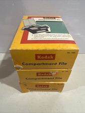 Kodak Kodaslide - Compartment File Slide Storage Box, Lot of 3, Vintage