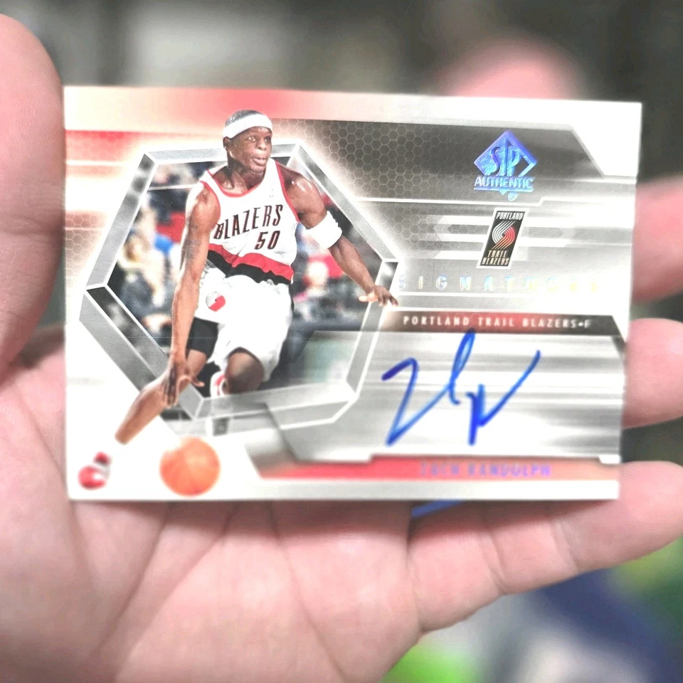 2004-05 SP Authentic Signatures Portland Trail Blazers Zach Randolph Oncard Auto - Image 2 of 4