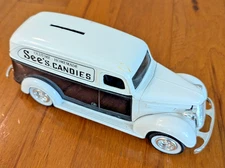 See’s Candy Vintage Chevy Delivery Truck Bank Sees Candies