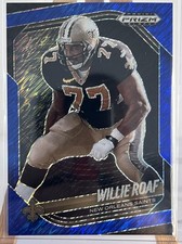 NEW ORLEANS SAINTS ~ Willie Roaf 2025 Panini Prizm Black BLUE SHIMMER SP #/35