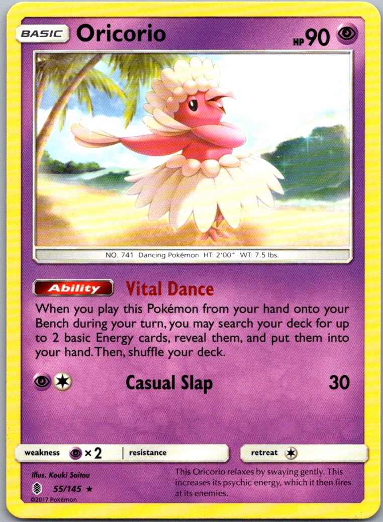 Oricorio (55) 55/145 SM - Guardians Rising Rare Normal NM