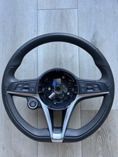 2017 - 2023 Alfa Romeo Stelvio Driver Steering Wheel Black Leather Oem . 2017 - 2023 Alfa Romeo Stelvio Driver Steering Wheel Black Leather Oem .