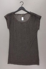 ⭐ PALMERS Strandkleid Häkelshirt für Damen Gr. 38, M Kurzarm grau ⭐