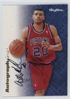 1996-97 Skybox Premium Autographics Black Ink Allan Houston Auto