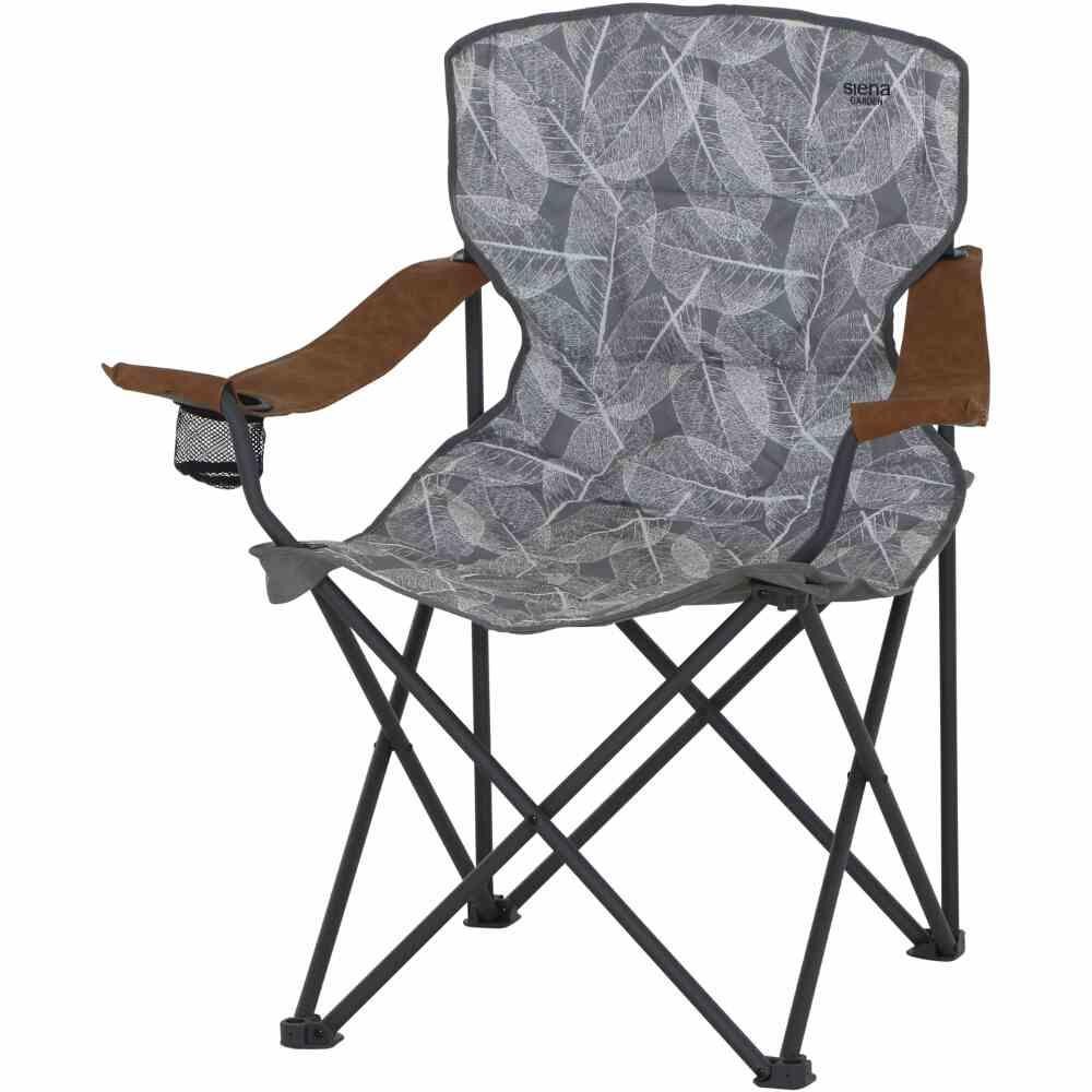 СИЕНСКИЙ САДОВЫЙ паркинг Alu-Campingfaltsessel Natura PU-Leder