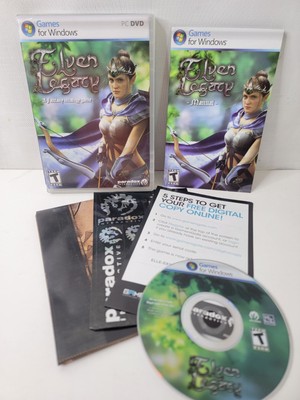 Elven Legacy (PC, Paradox Interactive 2009) Windows with manual & map